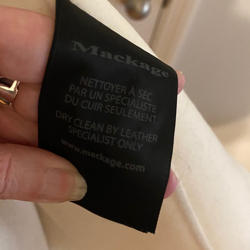 Mackage Wool Coat with Lambskin Sleeves - Picture 6 of 11